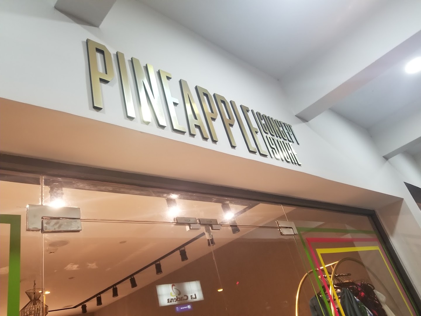 Pineapple Concepts: clear storefront signage and interior