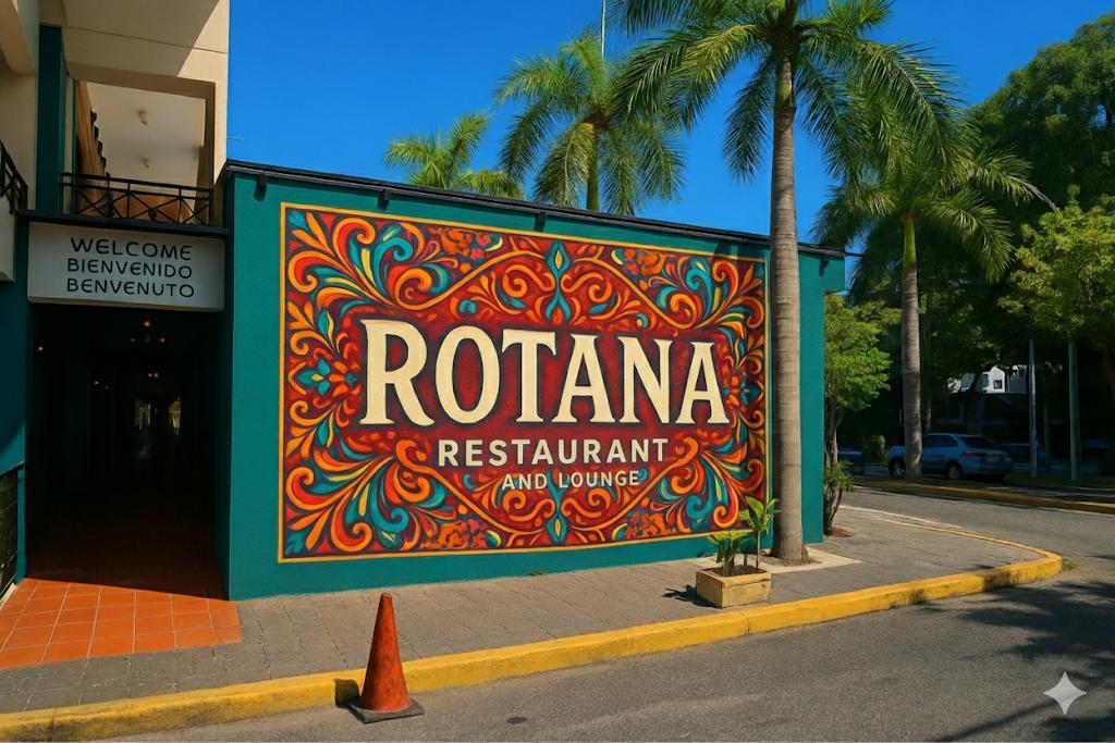 Rotana Restaurant Lounge: attractive exterior signage and branding