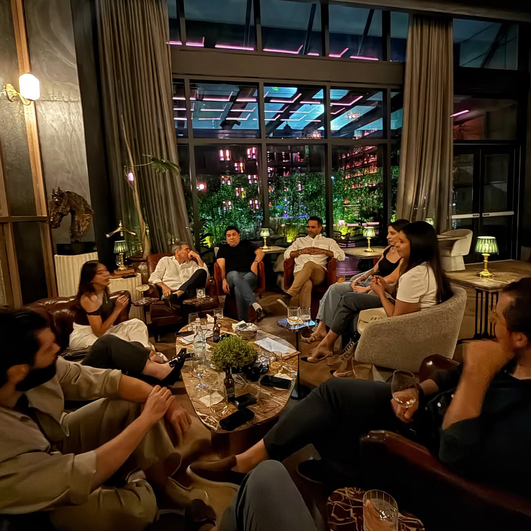 The Lobby Bar: inviting atmosphere with happy guests