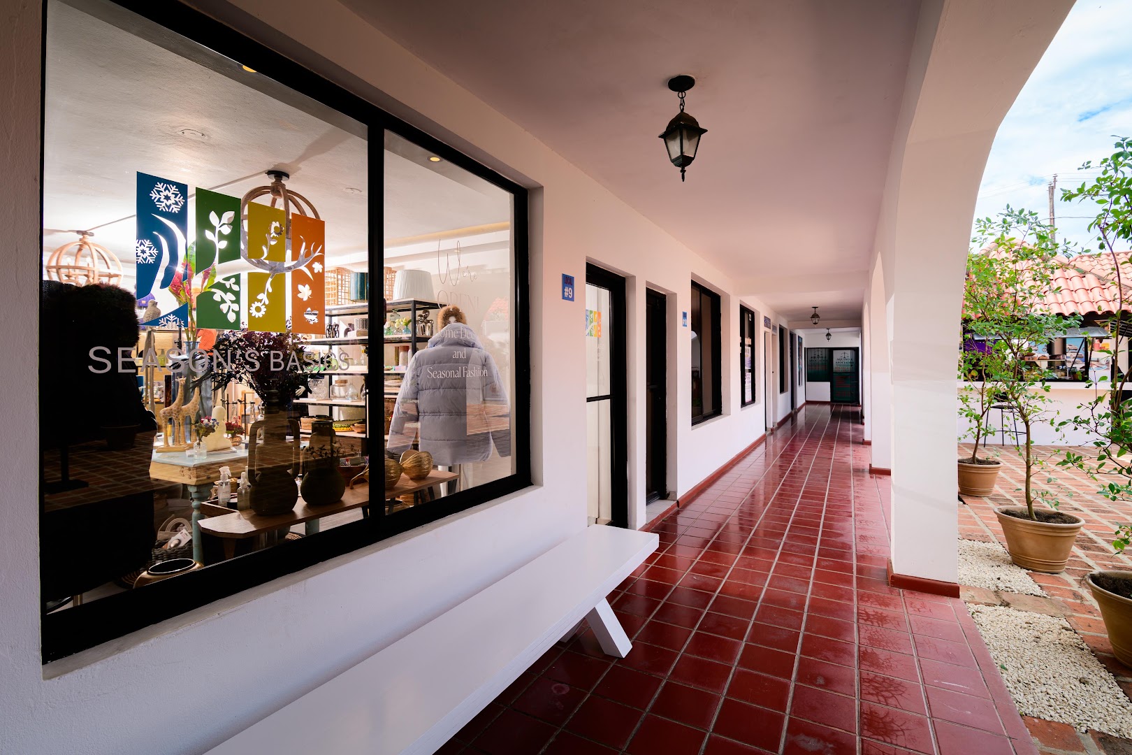 Season's Basics: clear view of shop exterior