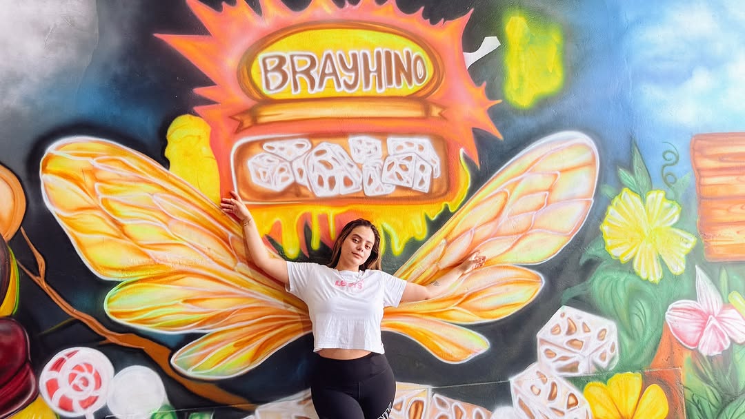 Fábrica Temática de Turrones Brayhino: vibrant mural showcases shop branding