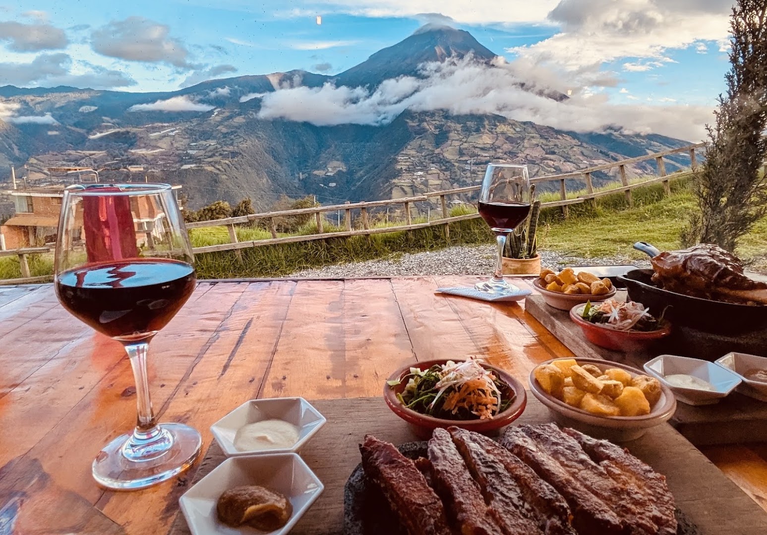 Ofrenda del Inca: appetizing food with scenic view