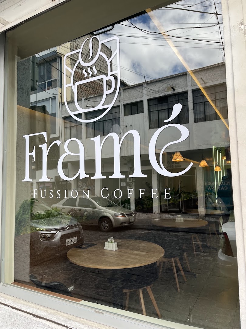Framé: clear storefront view of venue