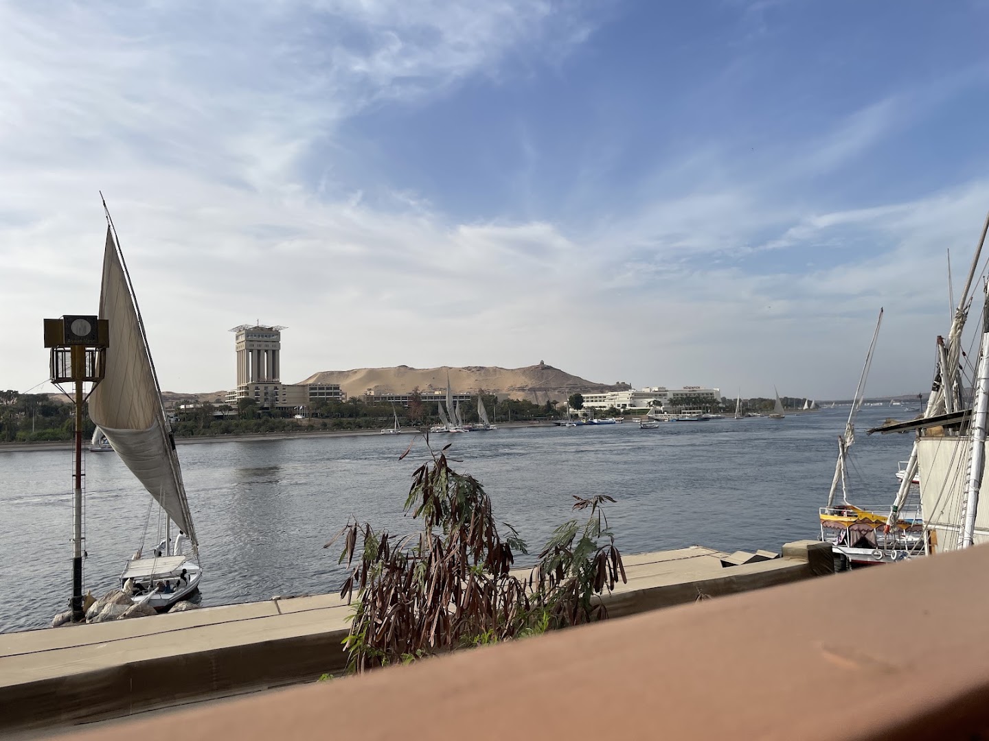Aswan Moon: beautiful view from the restaurant