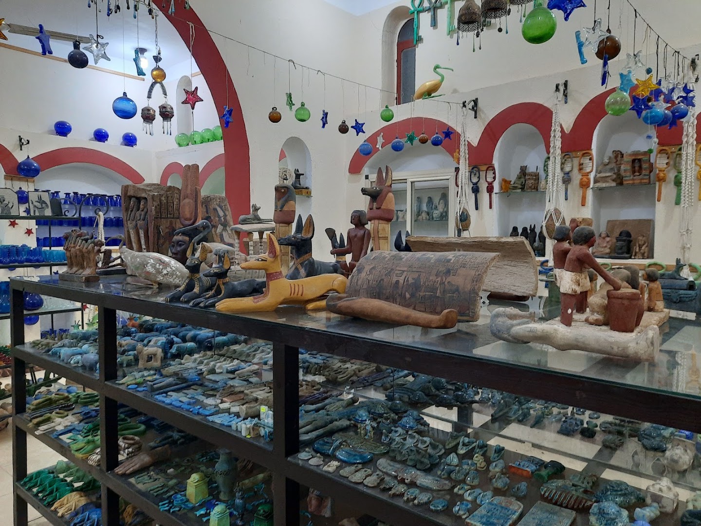 Caravanserai: clear display of shop products