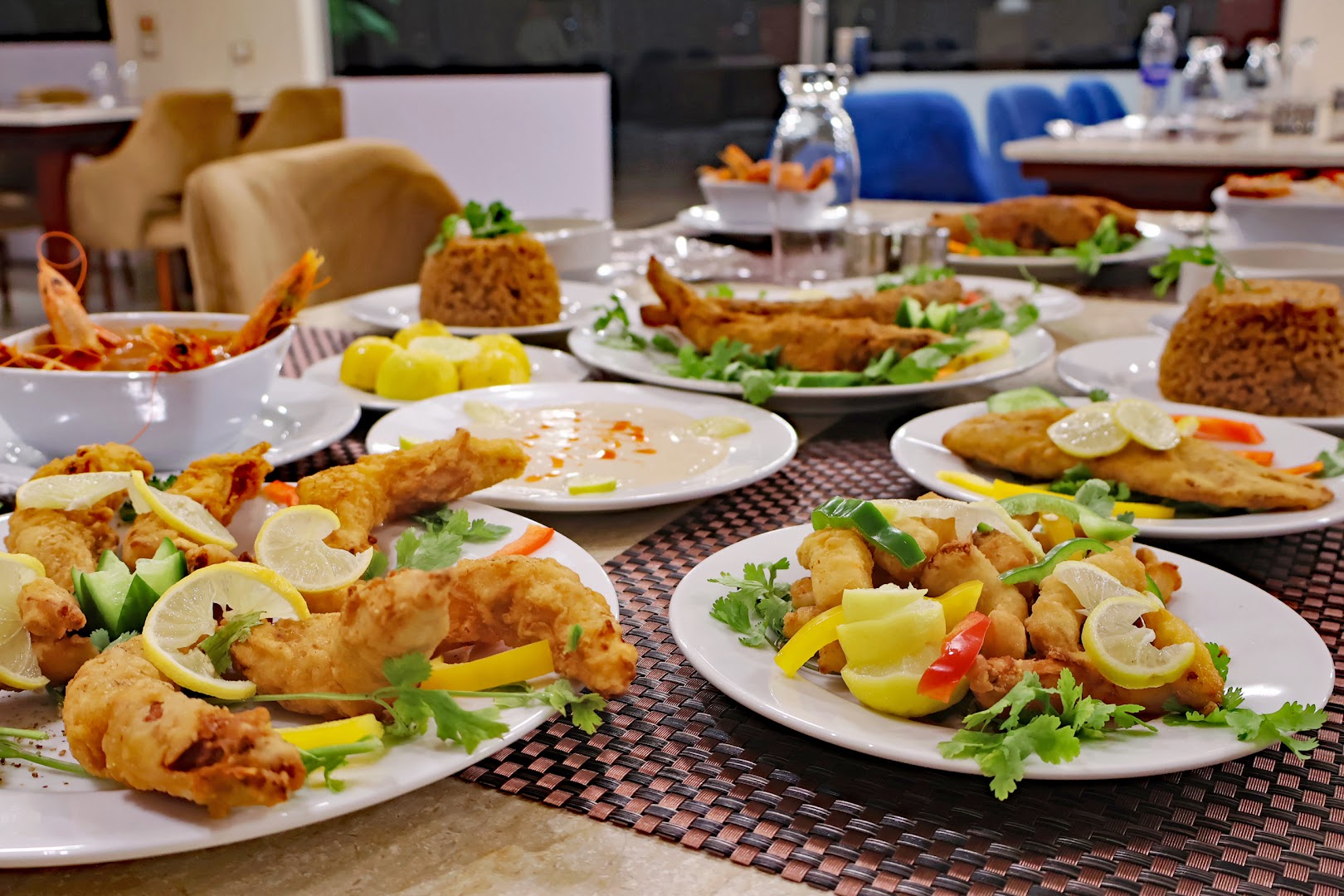 Fish House: appetizing display of restaurant food