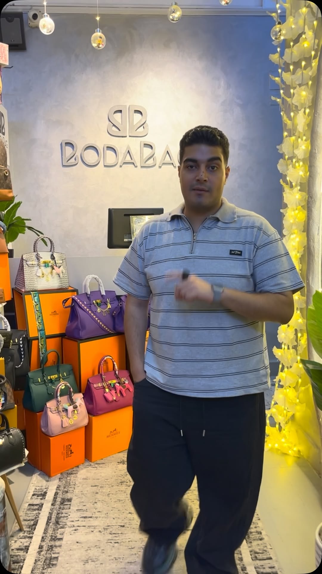 Boda Bag: clear shop interior and products