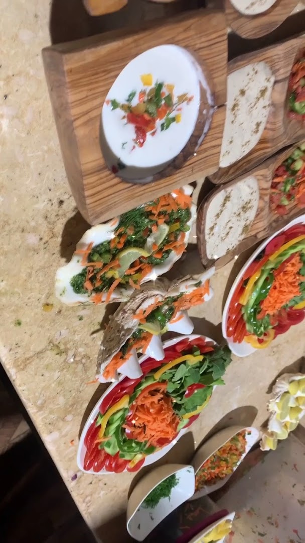 Muhra: appetizing display of restaurant food