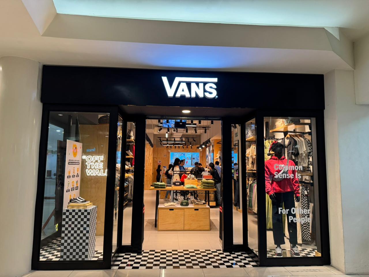 Vans: clear storefront photo of shop