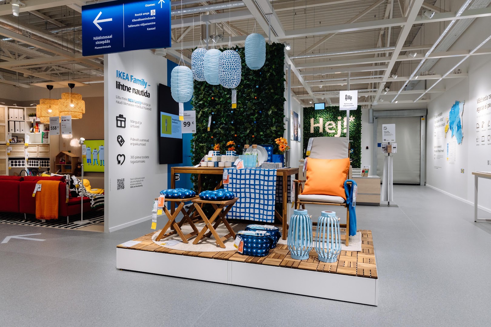 IKEA Pärnu väikepood: clear, professional display of products