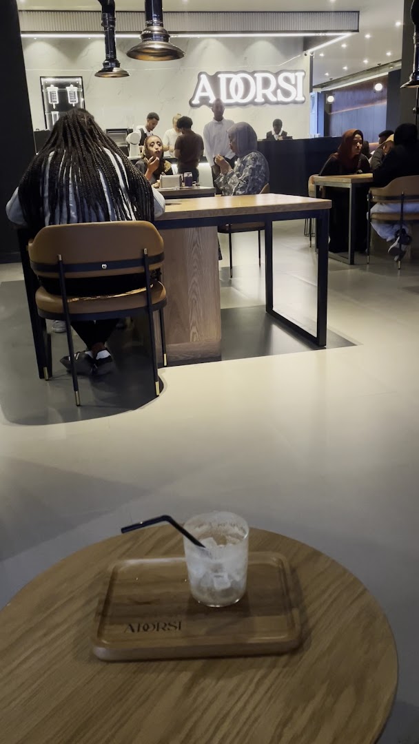 Adorsi Specialty Coffee: venue atmosphere and branding