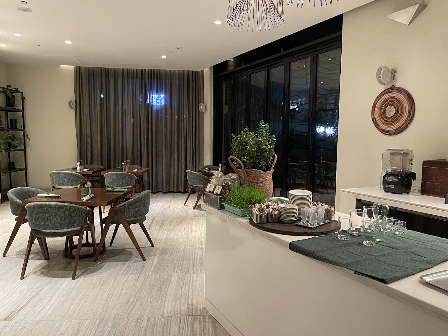 The Kitchen, Hyatt Regency: clear, professional interior restaurant shot