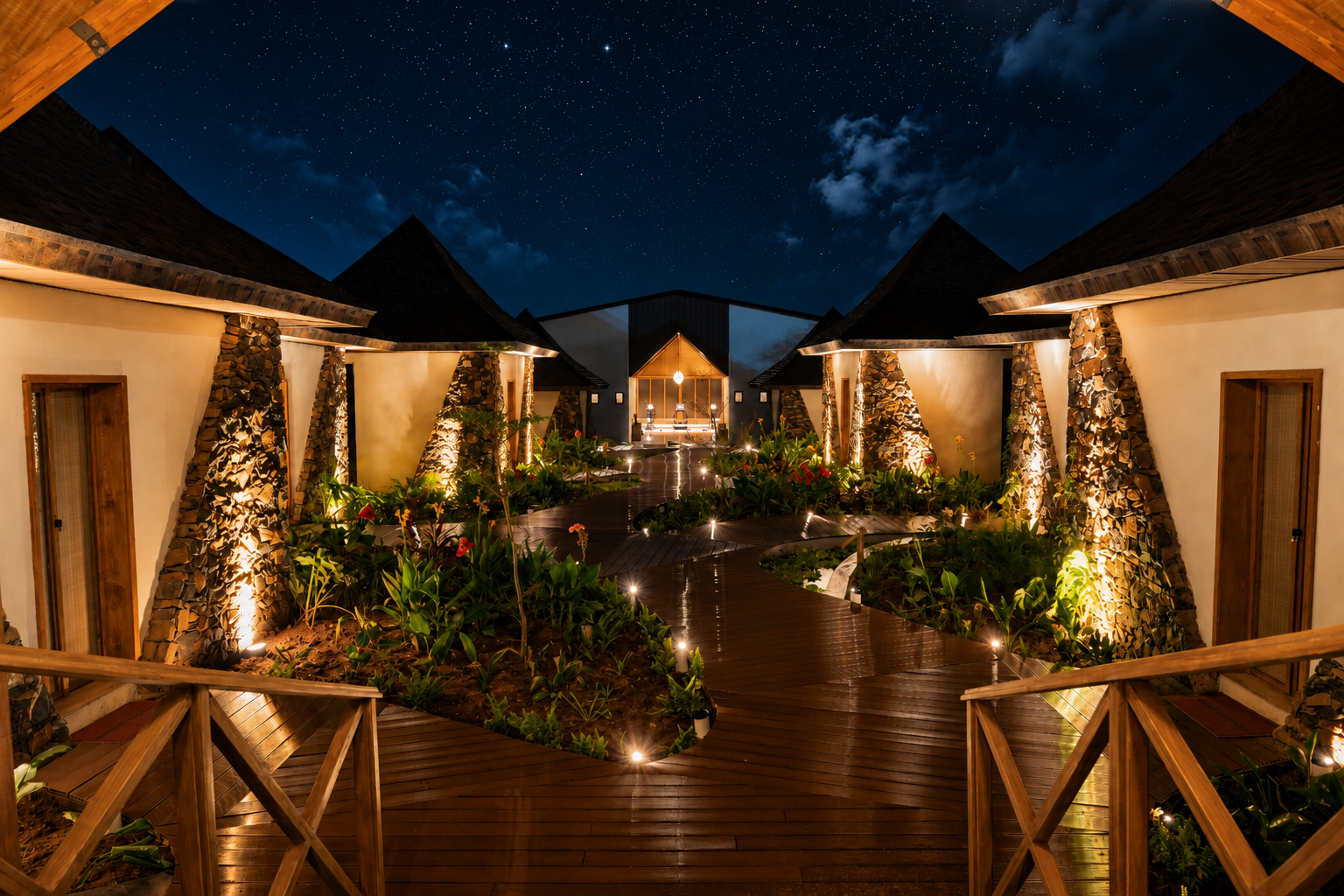 Kuriftu Resort & Spa Arba Minch: stunning professional night shot