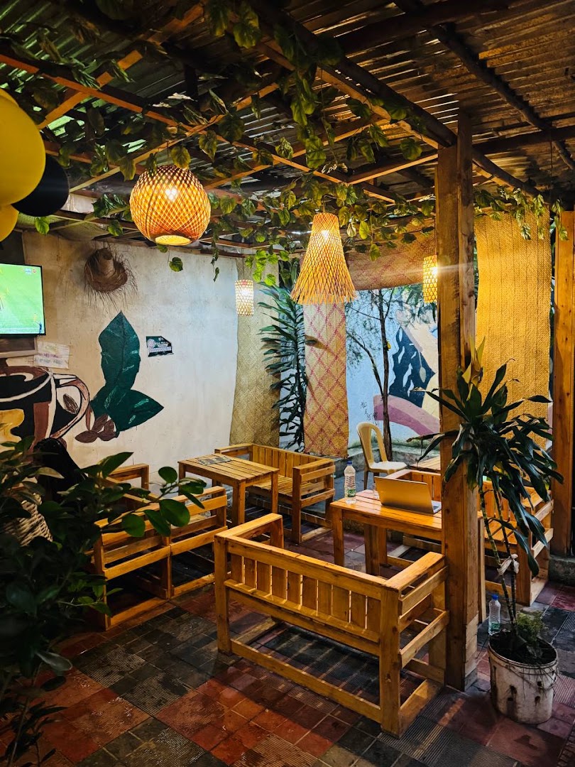 Nisha Coffee: inviting and well-lit interior atmosphere