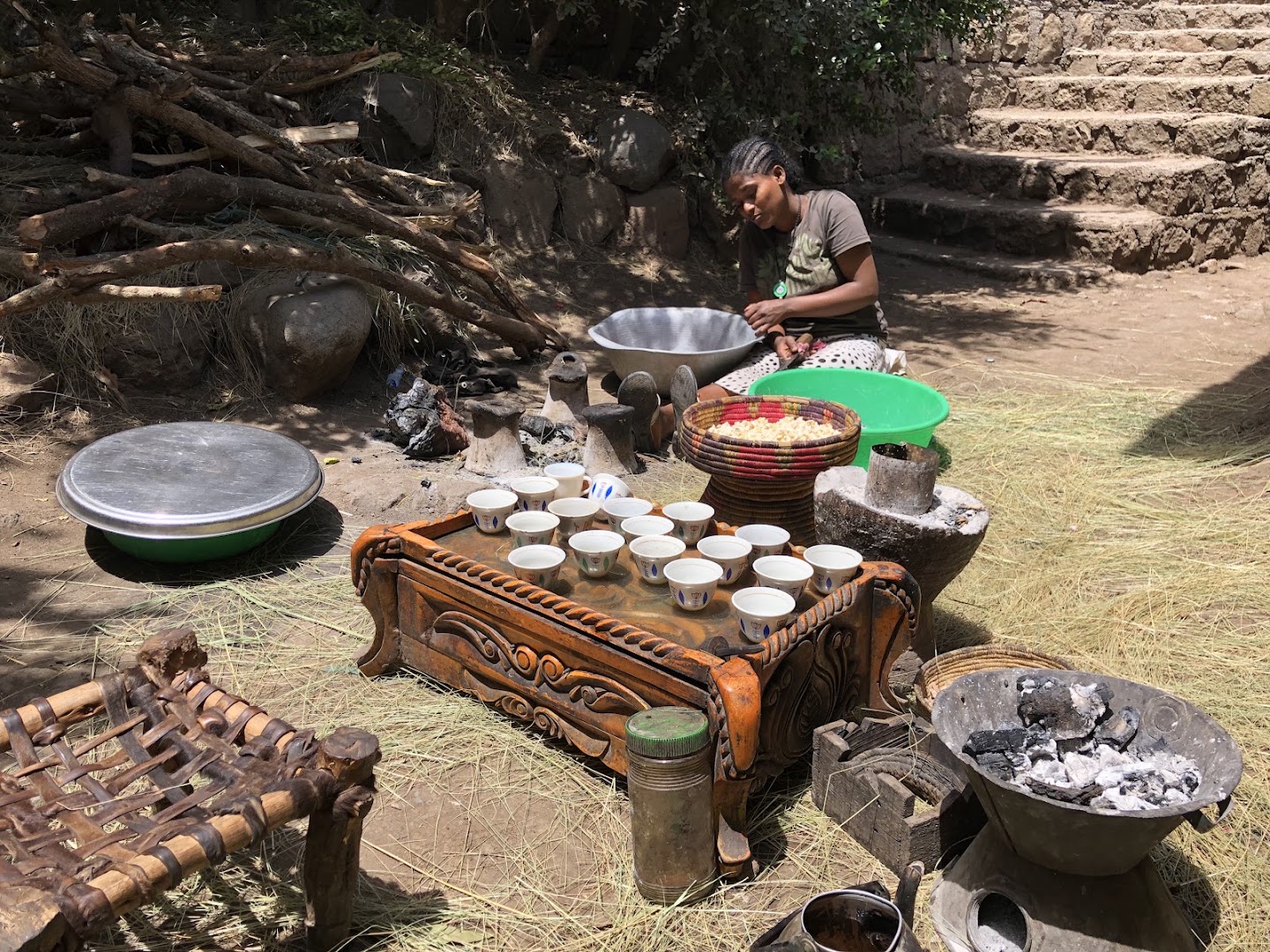 Unique Restaurant: authentic cultural food preparation scene