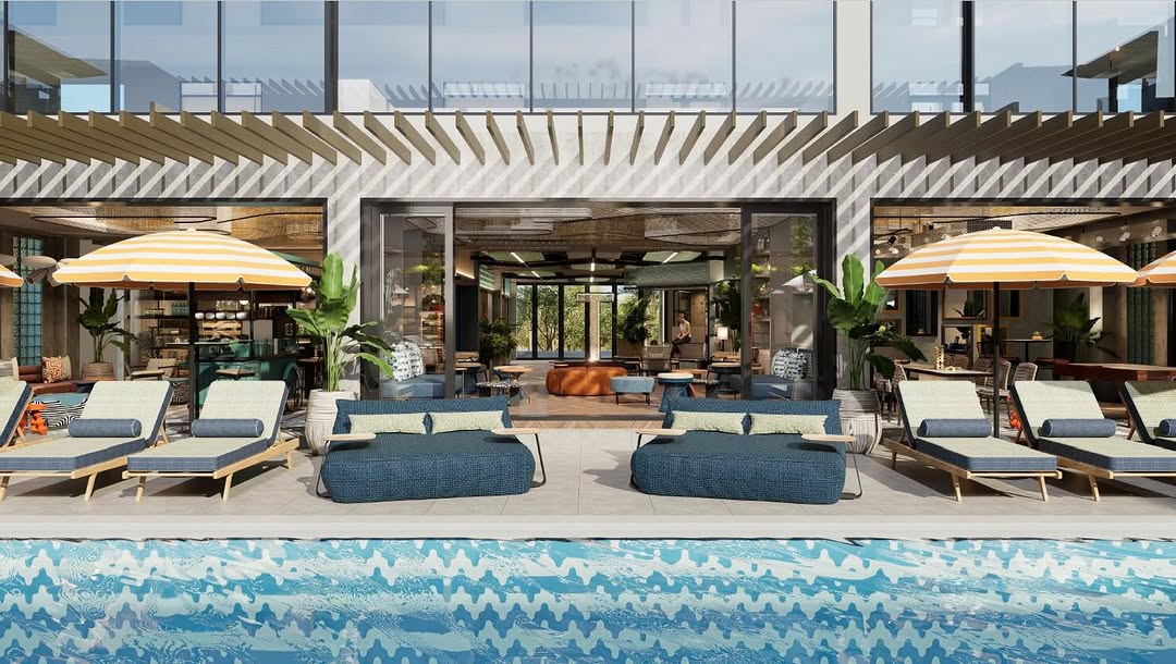 TRIBE Na Tomba: high quality hotel pool area