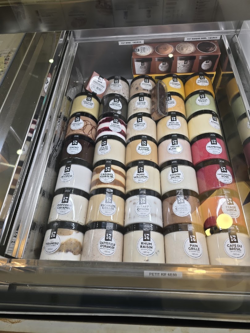 La Fabrique Givrée: clear display of product offerings
