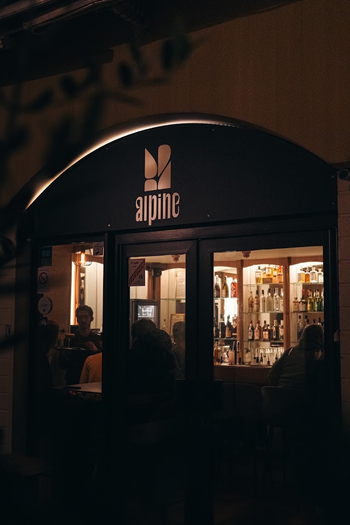 Alpine Bar: inviting exterior shot of bar
