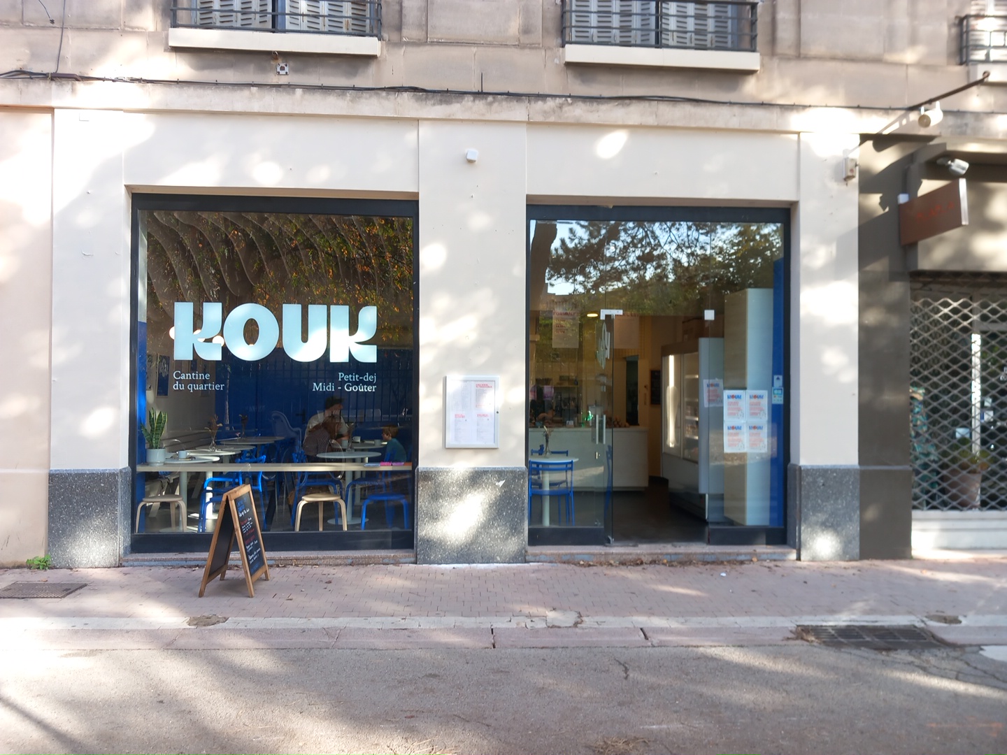 Kouk: clear exterior shot of venue