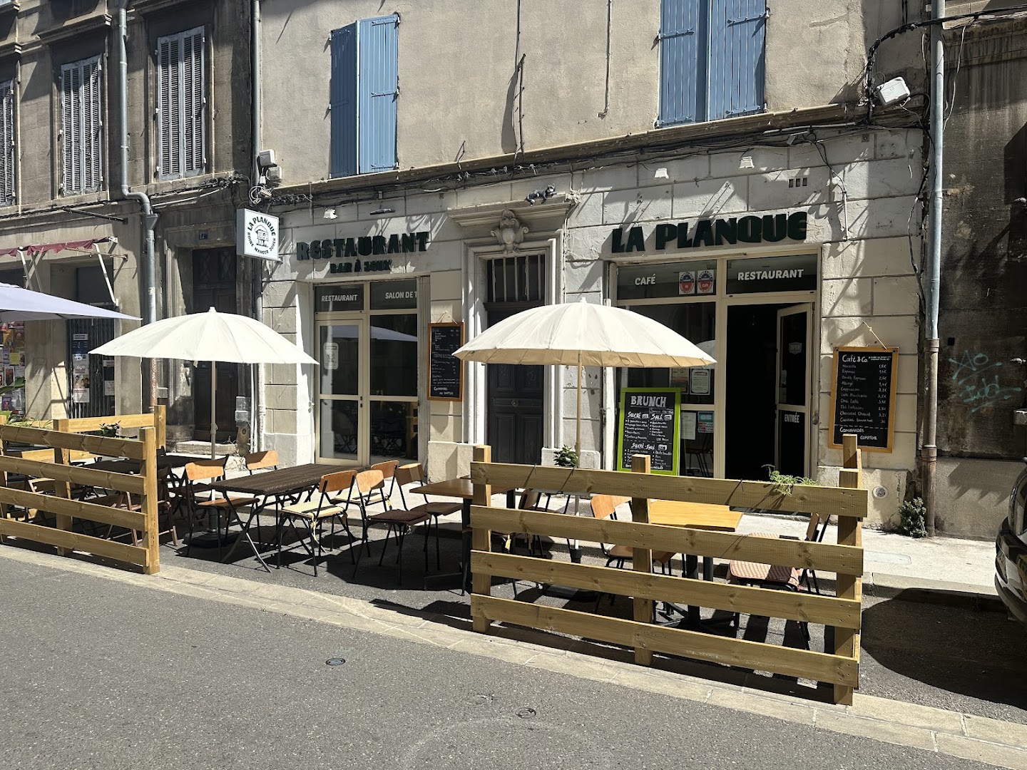La Planque: clear exterior shot of venue
