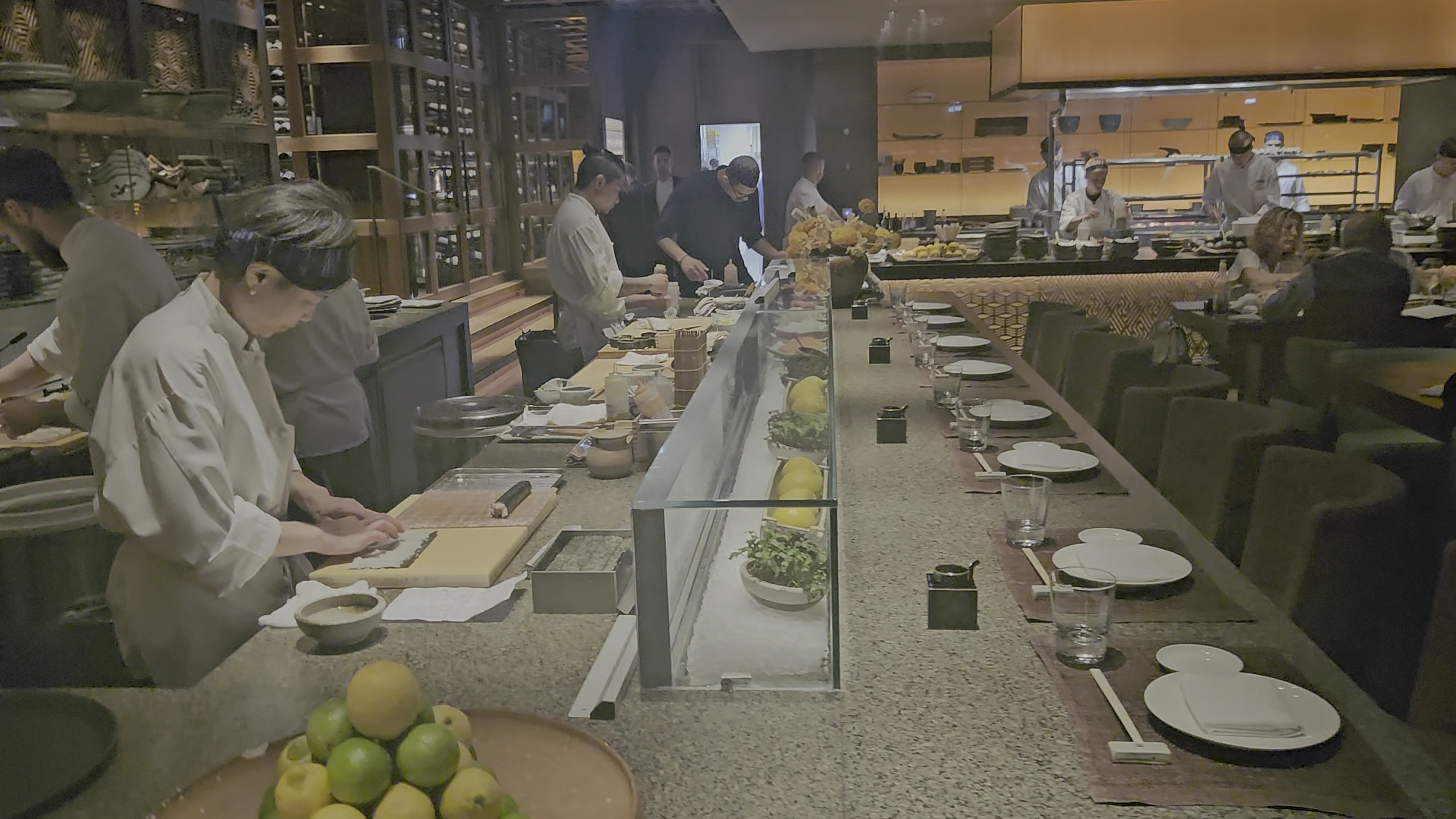 Zuma Cannes: professional shot of restaurant interior