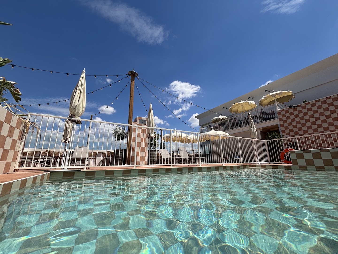 Miranove: attractive terrace and pool area