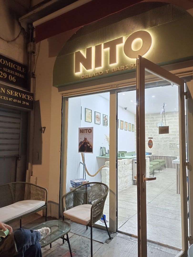 Nito Gelato: clear storefront view of shop