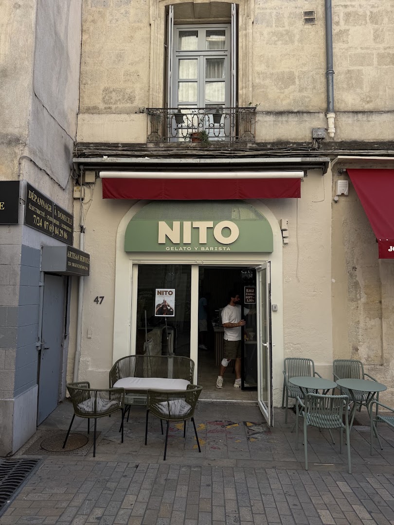 Nito Gelato: clear storefront photo of shop