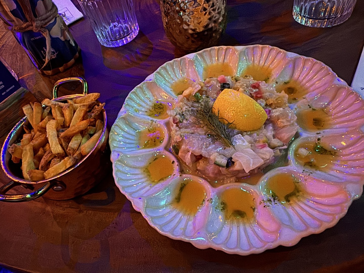 Under the Sea: appetizing food presentation and clear presentation