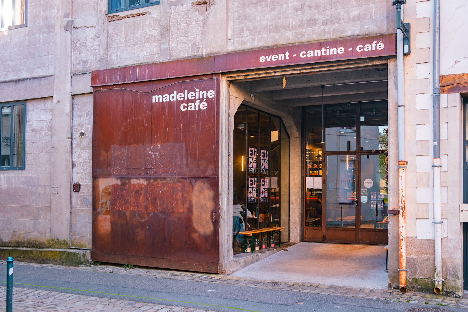Madeleine Café: clear, professional exterior venue shot