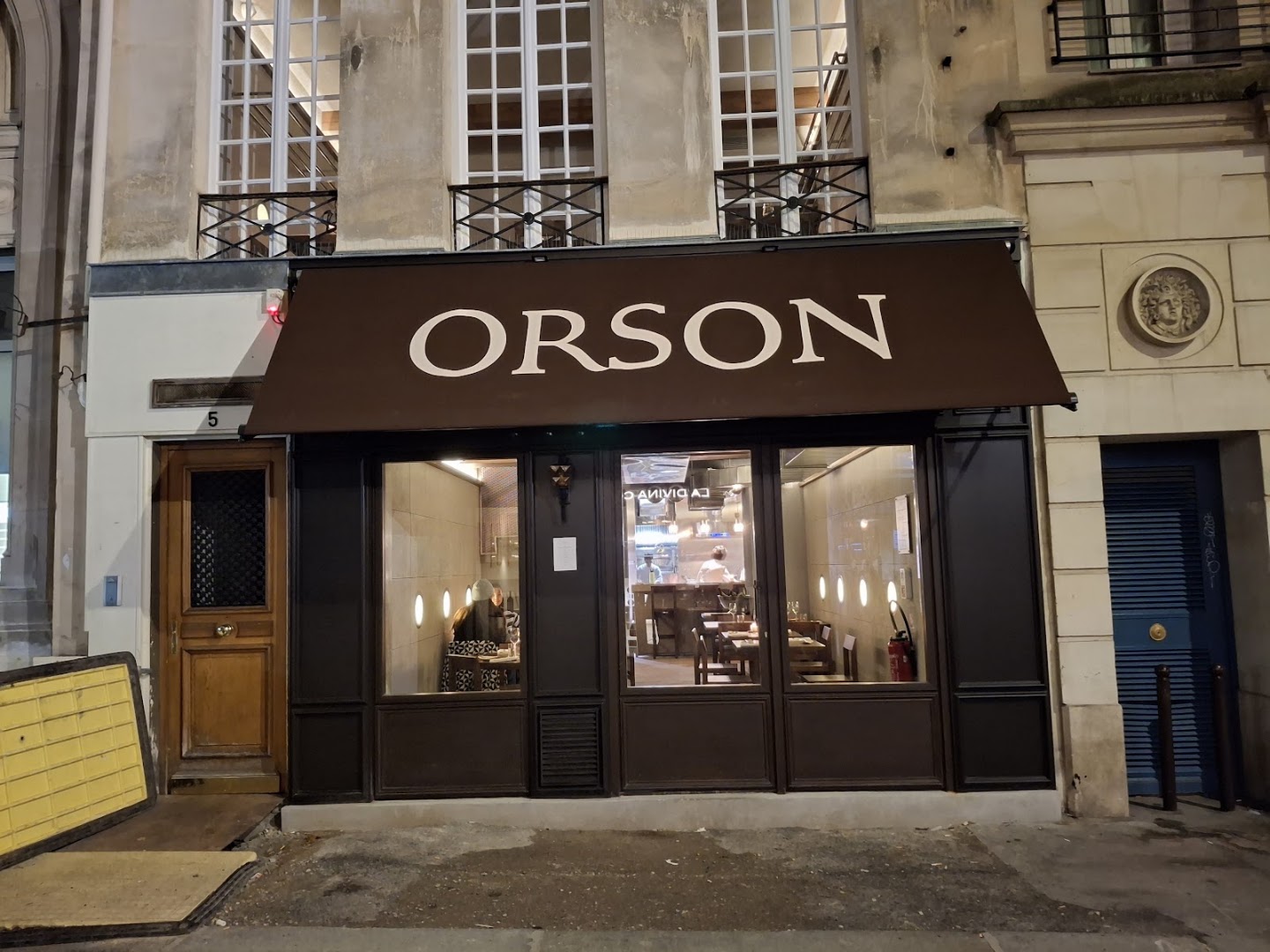 Orson: clear exterior shot of restaurant