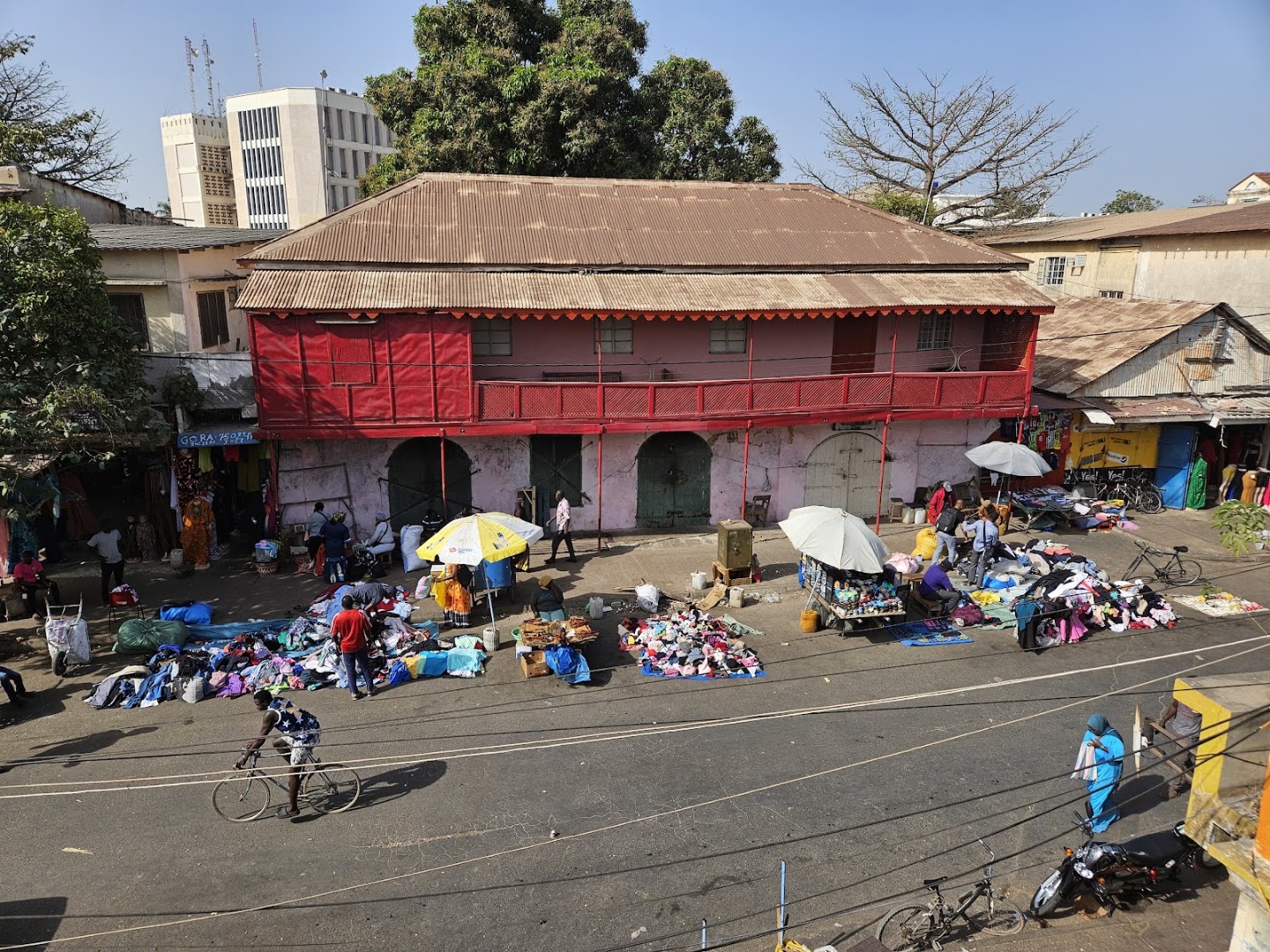 Royal Albert Market: clear exterior view of market