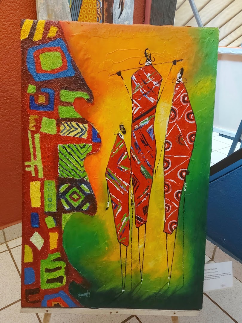 African Art Gallery: clear photo of gallery artwork