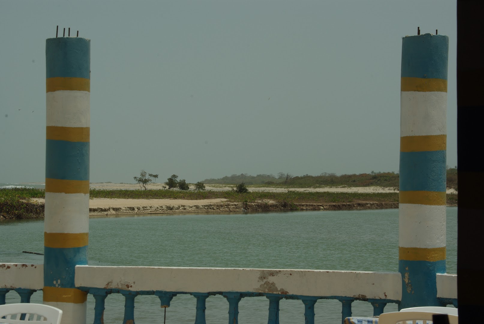 Nyanya's Beach Lodge: attractive view from the restaurant