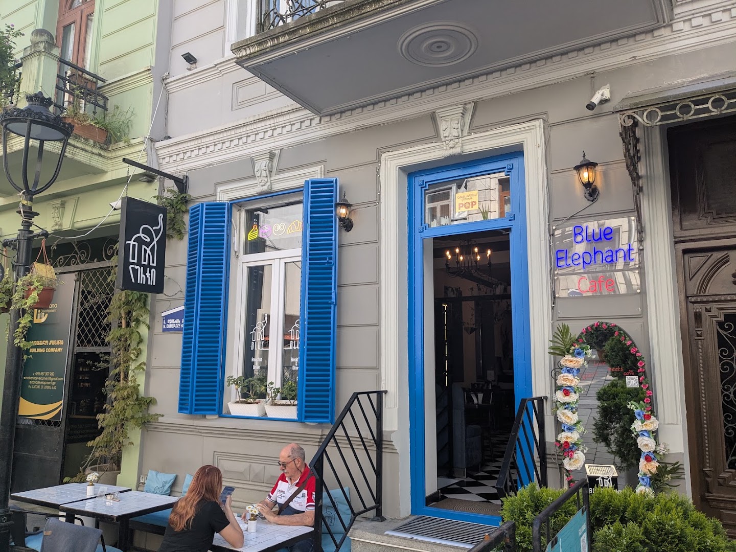 Blue Elephant Cafe: clear exterior shot of venue