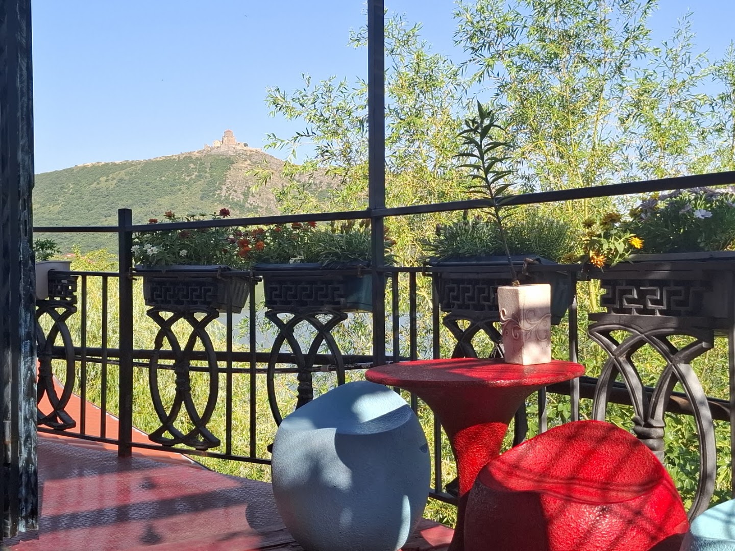 Wine Cellar Exponati: attractive terrace with scenic view