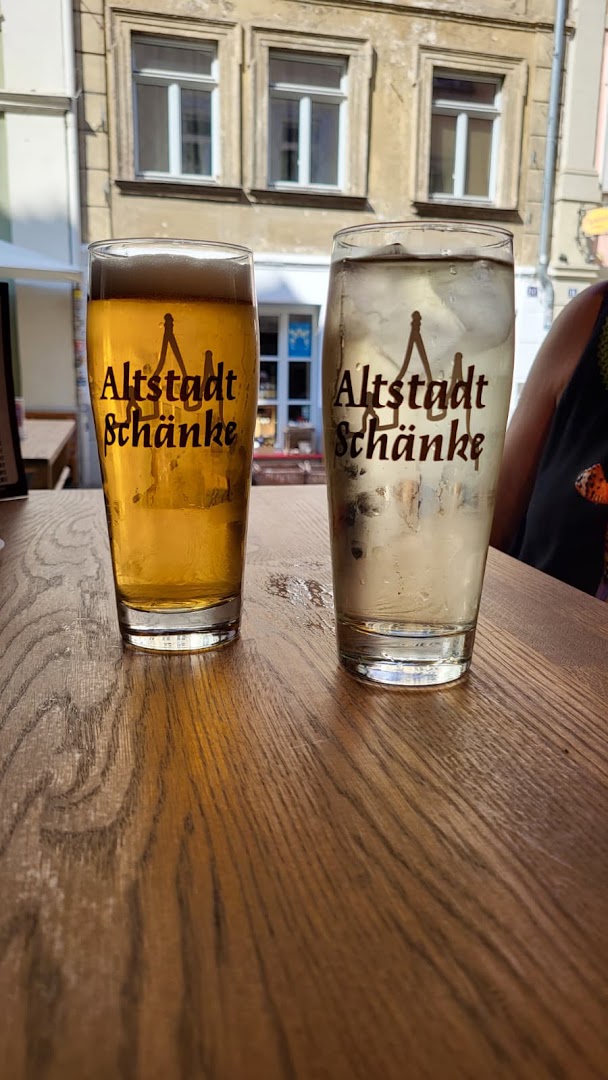 Altstadtschänke: clear photo of branded drinks