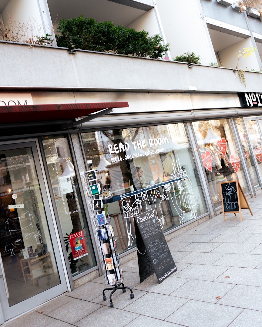 Read The Room: clear storefront of the venue