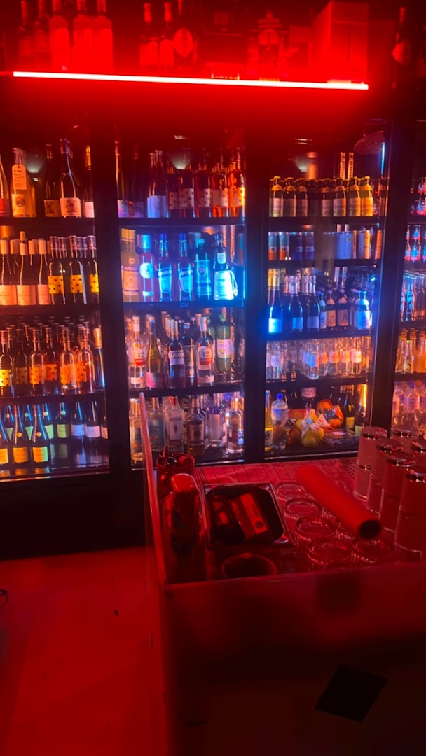 Giselle: atmospheric shot of bar inventory