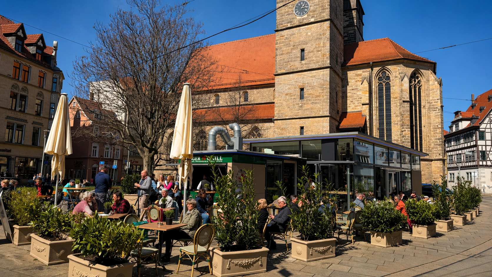 Paul's Erfurt: restaurant atmosphere and terrace