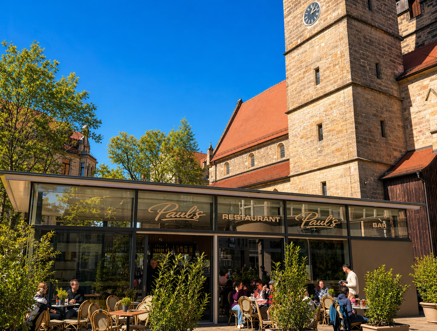 Paul's Erfurt: high quality exterior venue shot