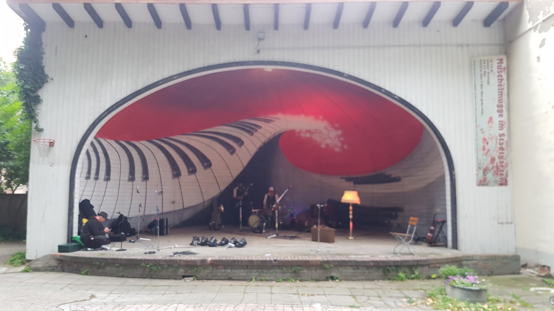 Stadtgarten Erfurt: venue stage and performance
