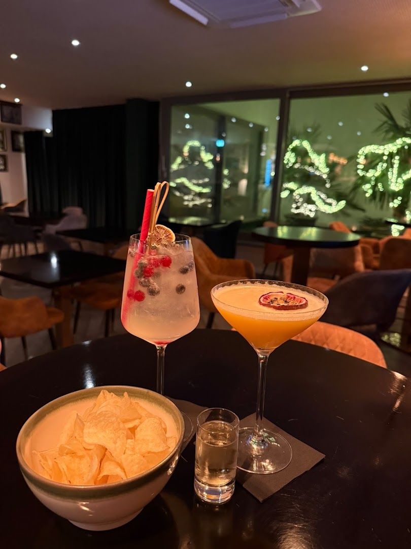 The Secret: appealing shot of bar drinks