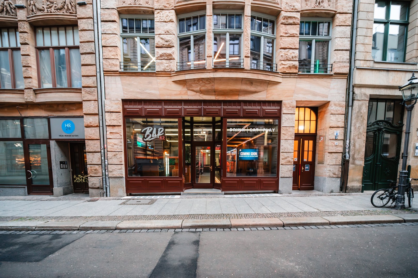 Bar42: clear exterior shot of venue