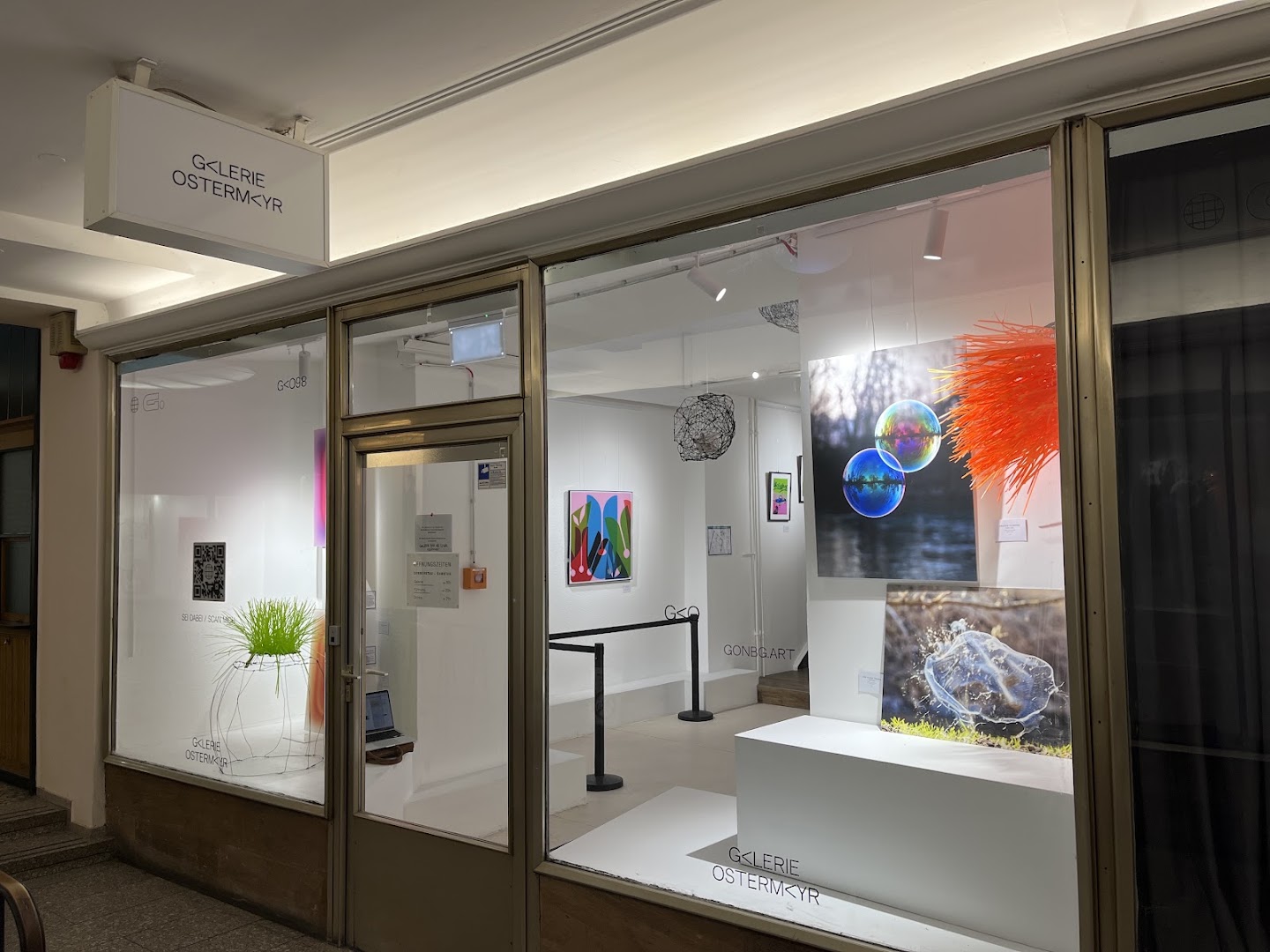 Galerie Ostermayr: clear view of gallery interior