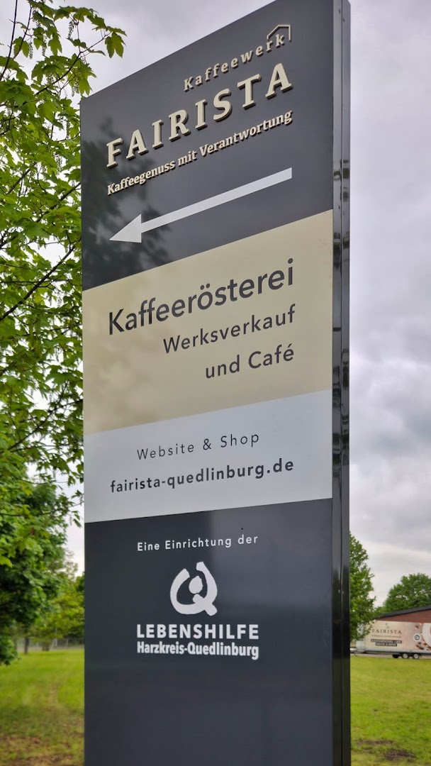 Fairista Kaffeewerk: clear signage identifying the venue