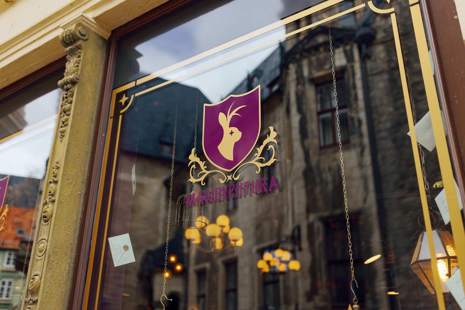 Magieventura: clear shot of shop branding