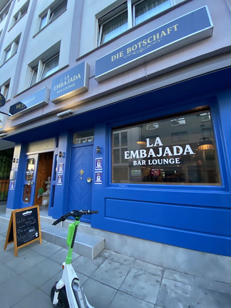 La Embajada: clear exterior shot of venue