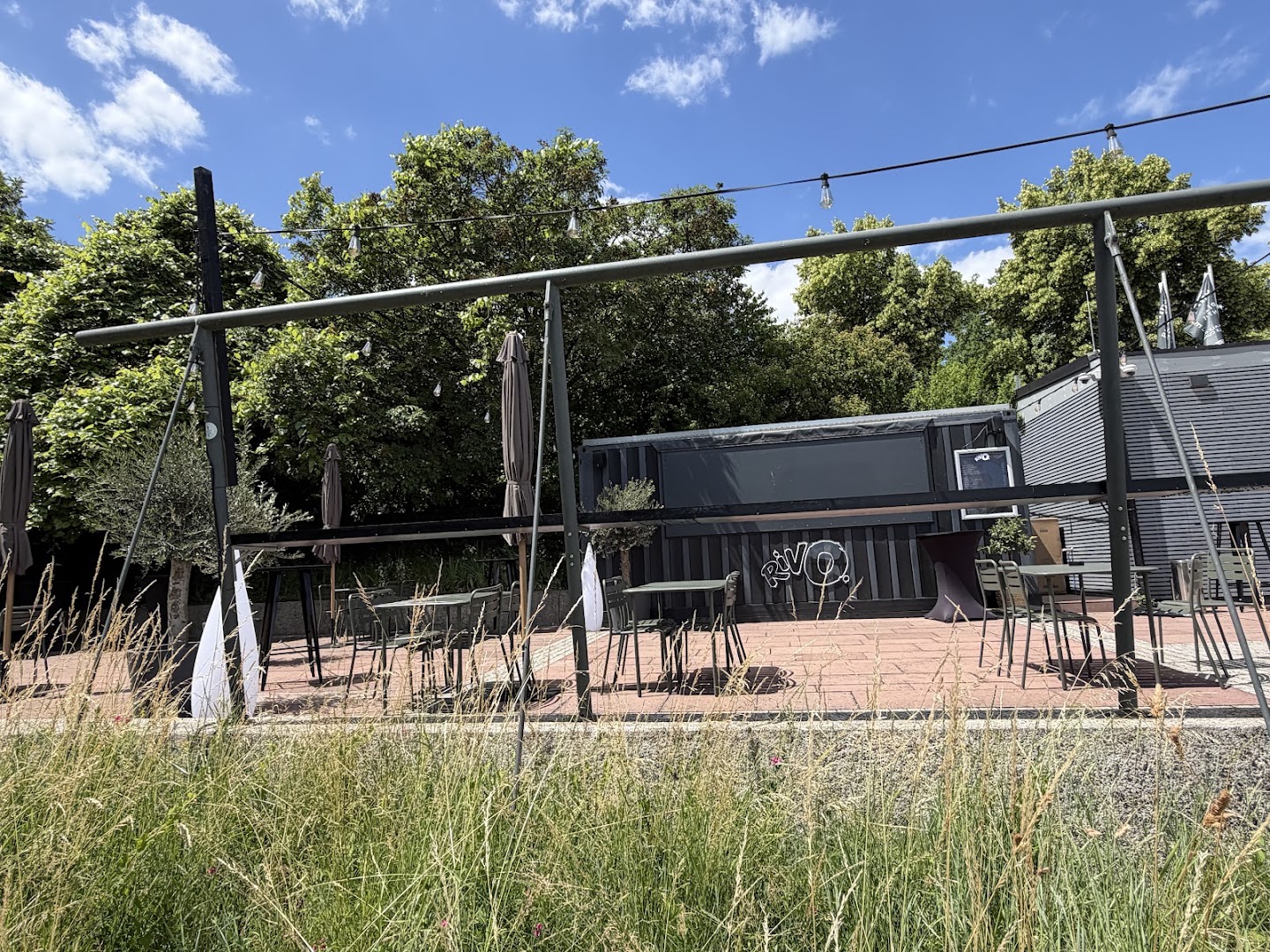 Rivo: clear shot of venue terrace