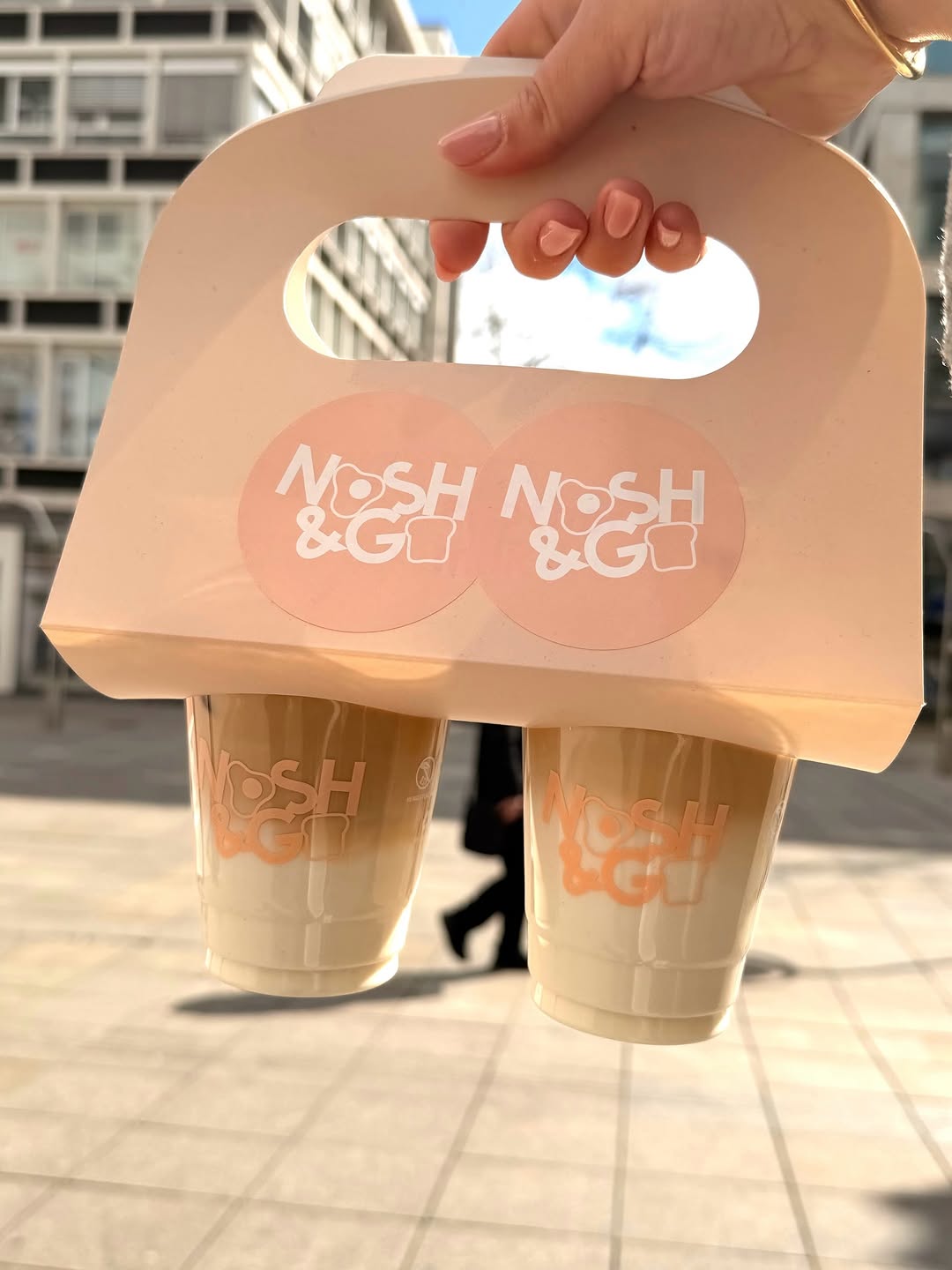 The Nosh: clear photo of branded drinks